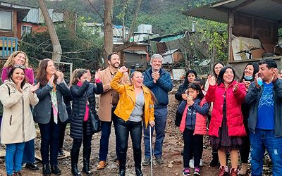 CChC local inició segundo proyecto de vinculación con familias de campamentos