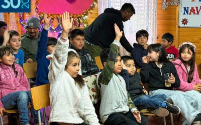 Gremio local apoyó Fiesta de Navidad para niños del sector Aurora de Chile
